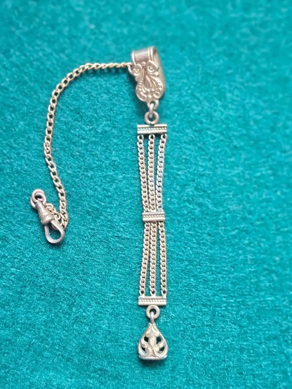 ANTIQUE VICTORIAN D.F.B. CO D.F. BRIGGS GOLD FILLED WATCH FOB CHAIN CHARM